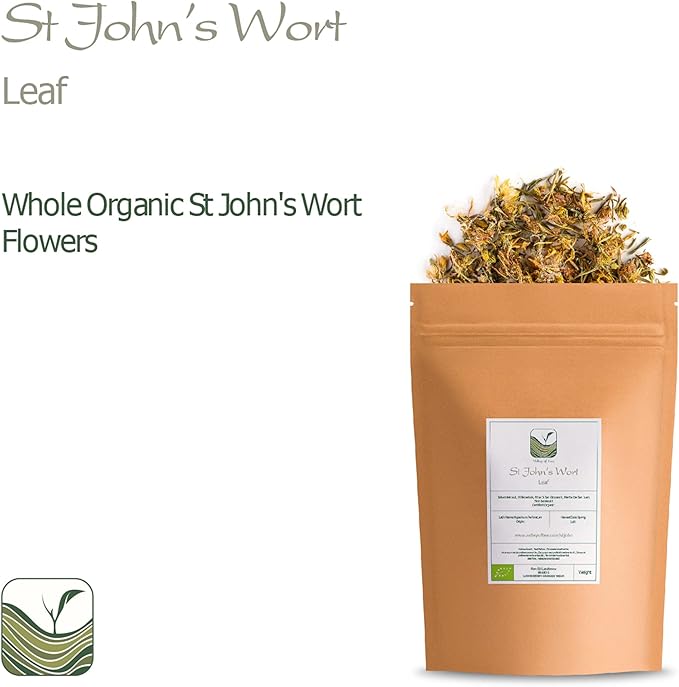 Saint Jhon's Wort Organic Herb - Hypericum Perforatum - St Jhons Wart - Jhon St Johns Wort Tea St John S Wort Tea St John Wart Tea St John Tea St John Wort Herb Organic Saint Johns Wort Herb