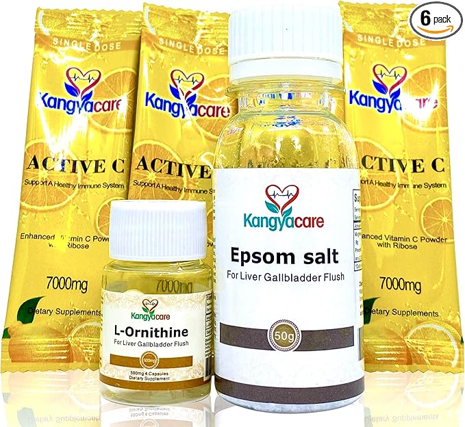 Liver Gallbladder Flush 肝胆排毒 - 1-Night Liver and Gallbladder Cleanse, Liver Detox Protocol - Cleans Liver, Gallbladder & Bile Duct Tract & Colon