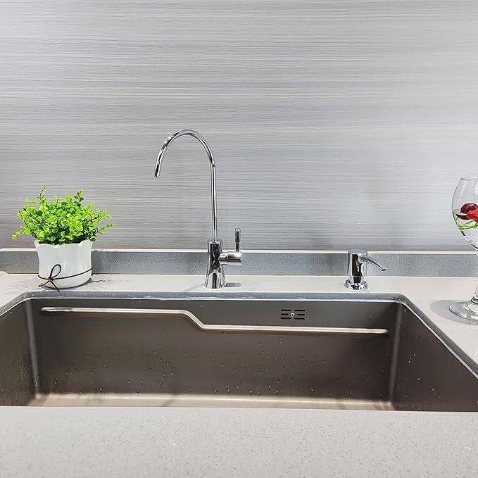 EKRTE Polished Chrome Drinking Water Purifier Faucet, Kitchen Bar Sink Drinking Purifier Kitchen Faucet for Under Sink Water Filter System