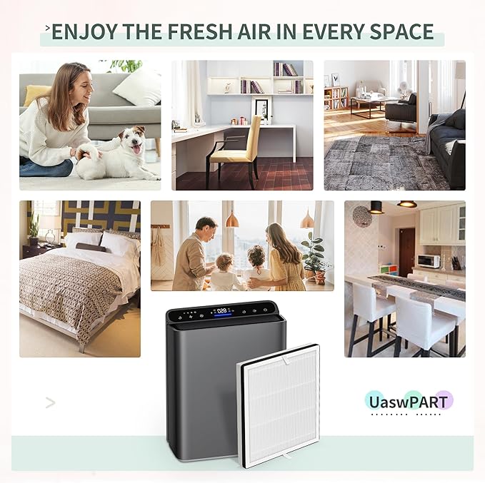 Europa Air Filter Compatible with Afloia Europa Air Puri-fier, 3-in-1 H13 True HEPA Filter Suitable for Europa Air Puri-fier Filter Replacement, 2-Pack for B0CLRSB5J7 B0CHW3V387