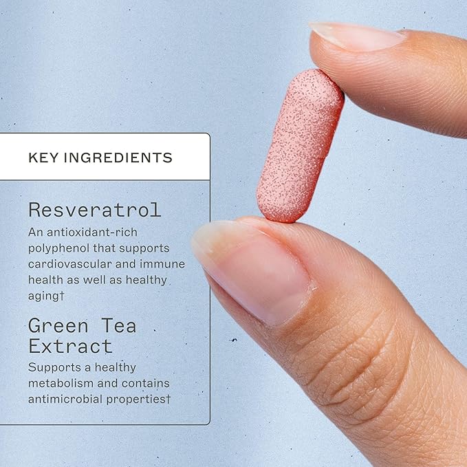 Amy Myers MD Resveratrol Supplement - Supports Cellular Health, Antioxidant Defense & Healthy Aging - Red Wine Extract - Gluten-Free - 60 Capsules (30 Servings)