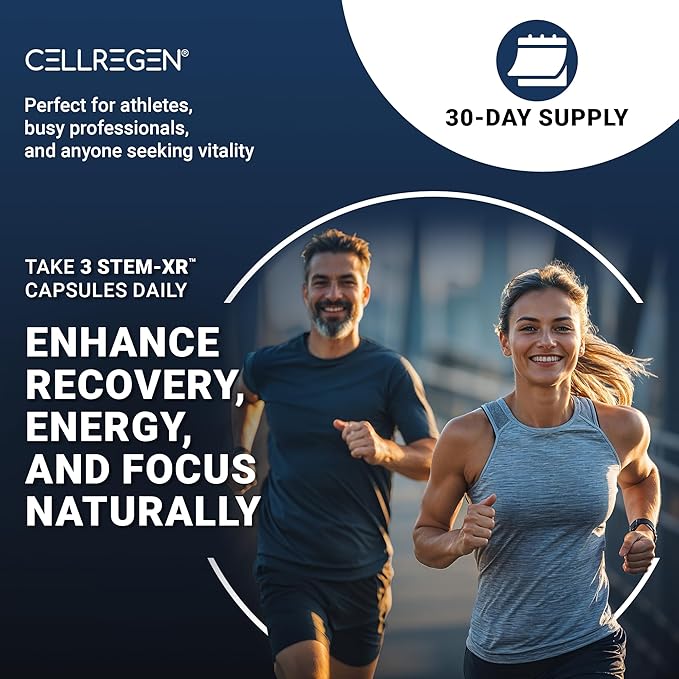 StemXR™ Stem Cell Activator & Circulation Booster – Stem Cell Supplement for Men & Women – Blue Green Algae, Longevity, Vitality, Anti-Aging, Energy & Performance Support – 90 Capsules
