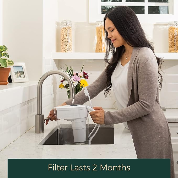 Santevia MINA Alkaline Water Filter Value Pack | 3-Pack At Home Water Pitcher Filter Adds Minerals and Makes Alkaline Water | Chlorine and Lead Water Filter| Made In North America