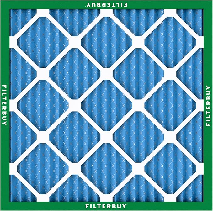 Filterbuy 25x25x1 Air Filter MERV 13 (MPR 1900) Health Defense Replacement (1-Pack), Electrostatic Pleated HVAC AC Furnace Filters, Made in USA (Actual Size: 24.50 x 24.50 x 0.75)