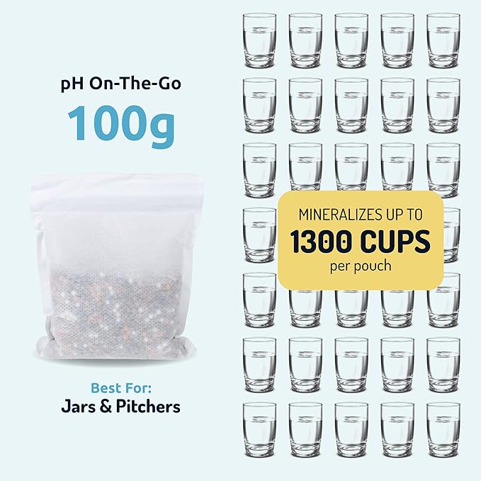 Invigorated Water pH Vitality Alkaline Water Filter Pitcher for Drinking Water Stainless Steel - Water Pitcher with Filter for Tap Water, High pH Filtered Purifier with Alkaline Filter - 1.9L (Silver)