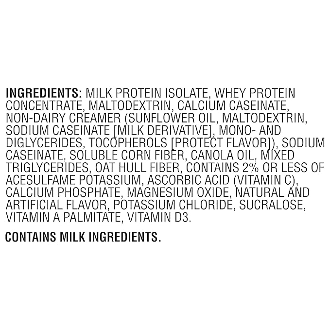 Muscle Milk Genuine Protein Powder, Vanilla Crème, 1.93 Pounds, 12 Servings, 32g Protein, 2g Sugar, Calcium, Vitamins A, C & D, NSF Certified for Sport, Energizing Snack, Packaging May Vary