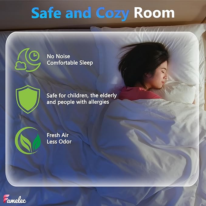 6 Pack SF-HA Hepa Filter for Miele Hepa Airclean 50 Filter, Miele Hepa Filter Replacement Model C3, S4, S5, S6, S8, S8000, S6999, Complete C2, C3, Compact C1, C2, Air Clean SF-HA 50 Hepa By FAMELEC