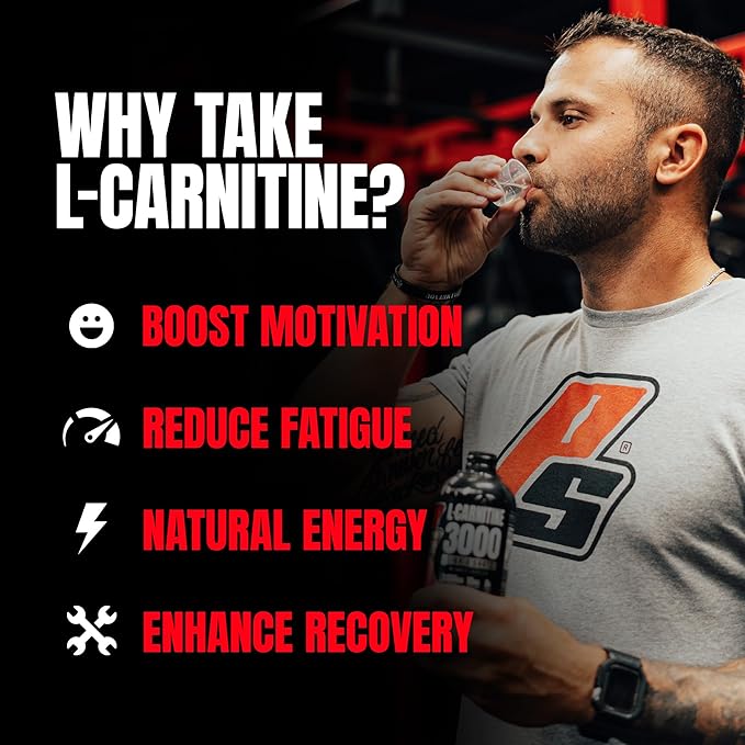 PROSUPPS L-Carnitine Liquid 3000, Stimulant-Free Liquid Shots for Men & Women - Clean Workout Drink for Energy, Performance & Muscle Recovery - No Sugar, No Carbs - 31 Servings, Green Apple