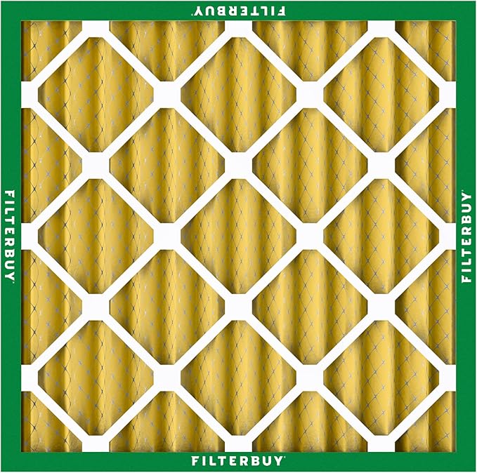 Filterbuy 24x24x2 Air Filter MERV 11 (MPR 1200) Allergen Defense Replacement (1-Pack), Electrostatic Pleated HVAC AC Furnace Filters, Made in USA (Actual Size: 23.38 x 23.38 x 1.75)
