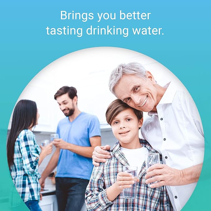 EcoAqua WF1CB Refrigerator water Filter, Replacement for WF1CB, WFCB®, RG100, WF284, NGRG2000, 469910, 9910, Pack of 3