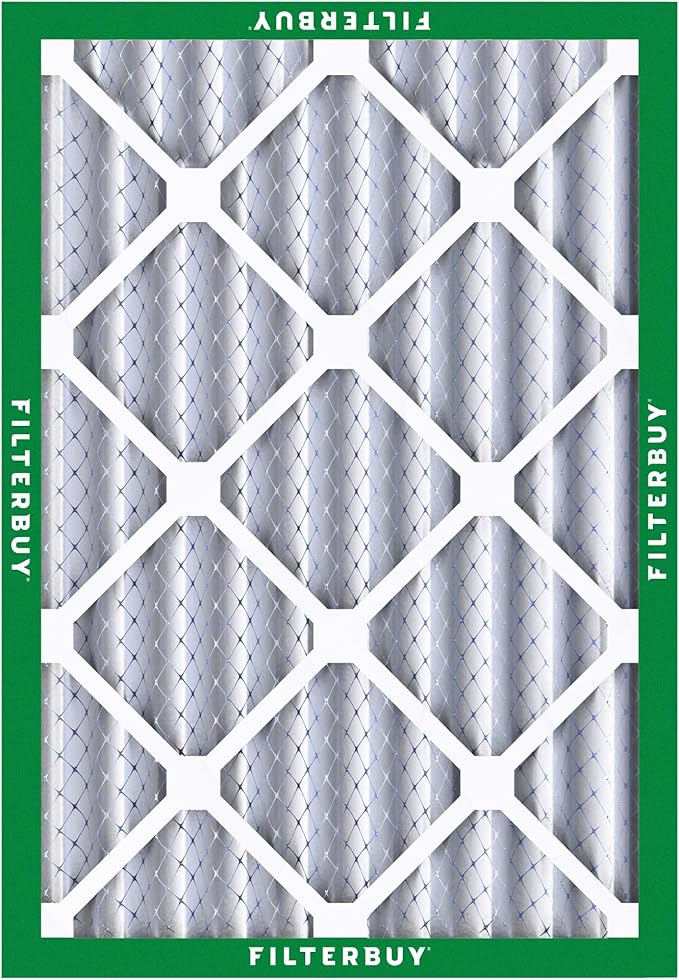 Filterbuy 20x23x4 Air Filter MERV 8 (MPR 700) Dust Defense Replacement (5-Pack), Electrostatic Pleated HVAC AC Furnace Filters, Made in USA (Actual Size: 19.50 x 22.50 x 3.63)