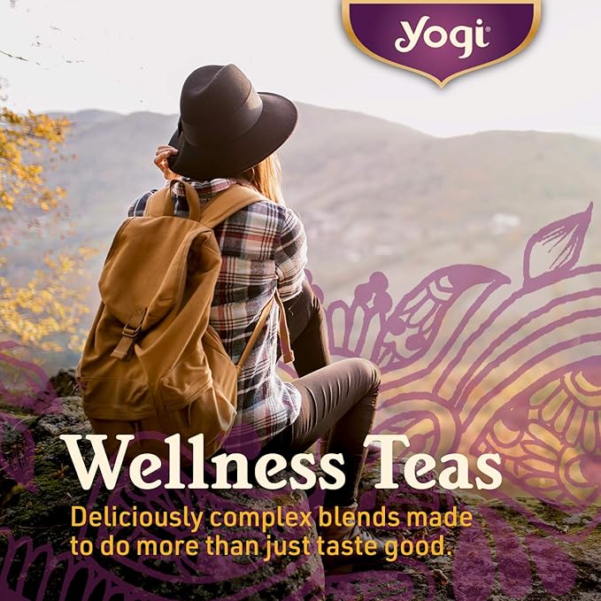 Yogi Tea Pure Green Tea - 16 Bags per Pack (4 Packs) - Organic - Supports Overall Health & Provides Antioxidants