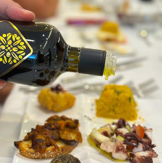 Galbasa - Organic Lemon Oil from Sicily, Italy - First Cold Pressed Extra Virgin Olive Oil and Fresh Lemons - Polyphenol Rich, No Pesticides | 16.9 fl oz