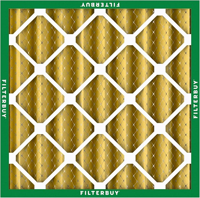 Filterbuy 24x24x4 Air Filter MERV 11 (MPR 1200) Allergen Defense Replacement (3-Pack), Electrostatic Pleated HVAC AC Furnace Filters, Made in USA (Actual Size: 23.38 x 23.38 x 3.63)