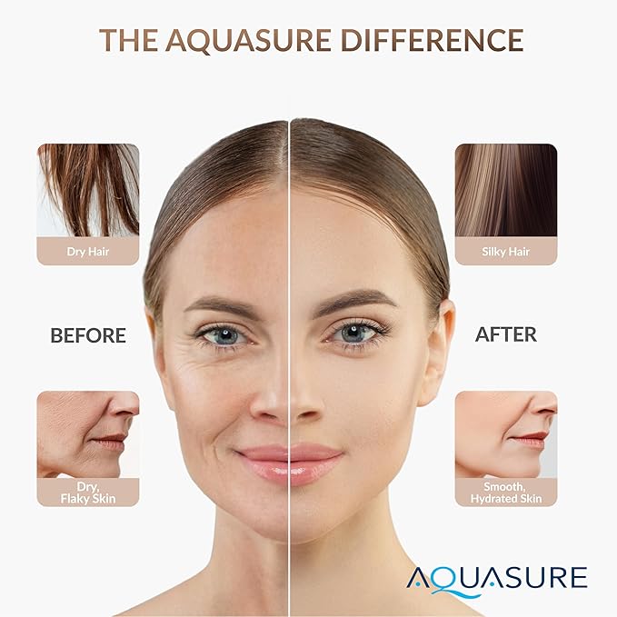 Aquasure 10,000 Gallons High Capacity Shower Filter For Healthier Hair, Skin & Nails | Improves Dry Itchy Skin, Reduce Dandruff, Eczema, Protect Colored Hair (Oil Rub Bronze)
