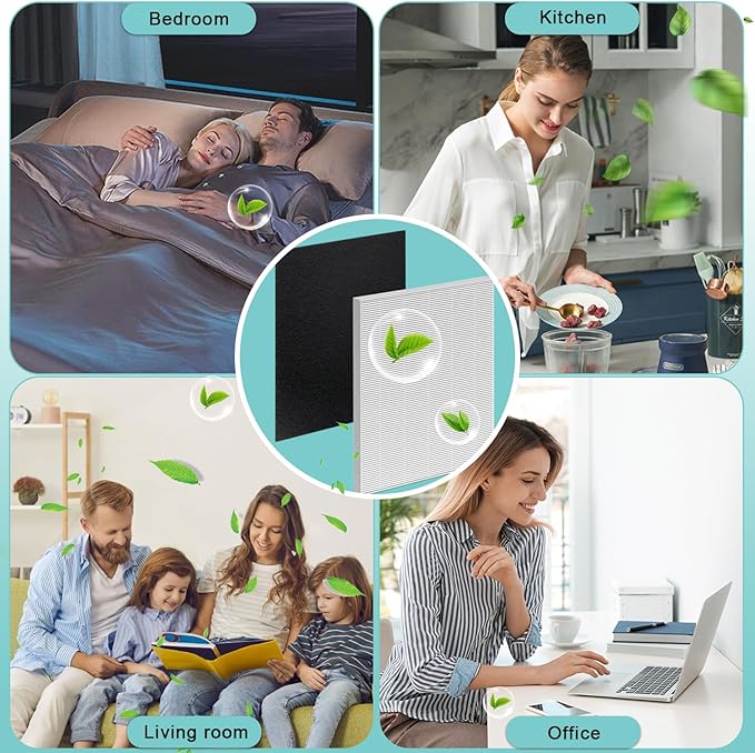 115115 H13 HEPA Replacement Filter A Size 21 - c535 Compatible with Winix Plasma Wave Air Purifier 5300-2, C535, 6300, 5300, 6300-2, P300, AM90, 9000, 5000, 5000B (2+8)