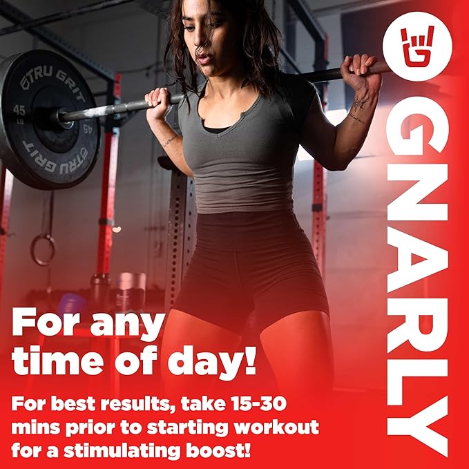Gnarly Nutrition BCAA Powder, Fruit Punch – Pre-Workout BCAAS Amino Acids – NSF Sport Certified – Supplement to Support and Rebuild Muscle – Fruit Punch with Caffeine, 10.58 oz