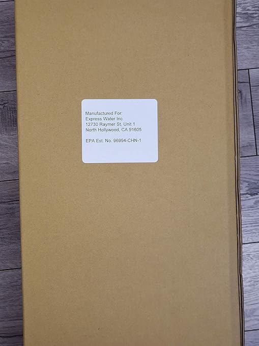 Express Water Whole House Water Filter, 1 Stage Home Water Filtration System, KDF Heavy Metal Filter, Includes Pressure Gauges, Easy Release, and 1 Inch Connections.