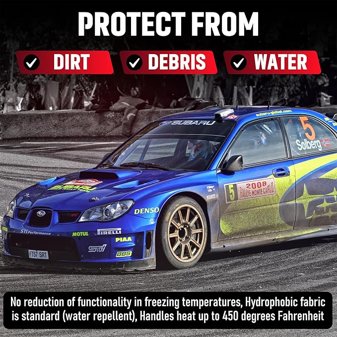 FILTERWEARS F154K Universal Water Repellent Cold Air Intake Pre-Filter - Large