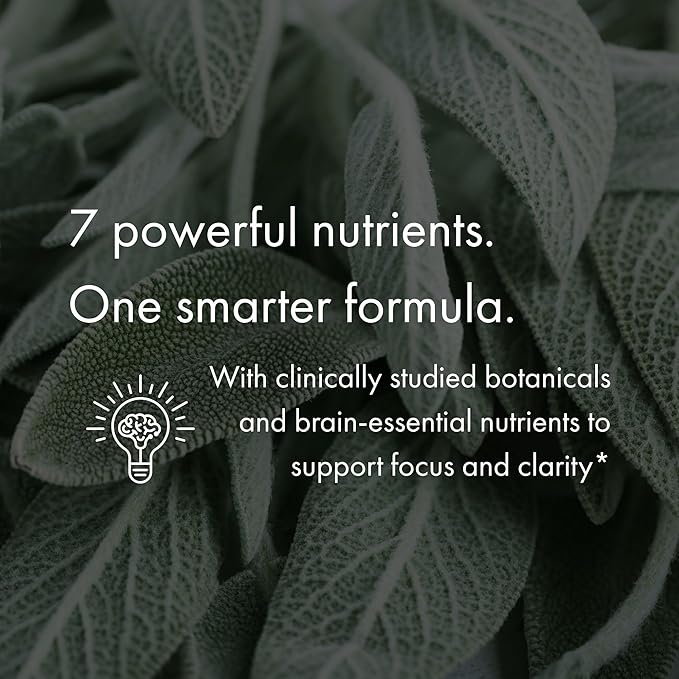 NAOMI Brainspan™ with BDNF Boost - Fast-Acting Support for Healthy Brain Function & Performance, Lion's Mane Mushroom, Ginkgo Biloba Extract, Garden Sage, Spanish Sage - 60 Capsules, 30-Day Supply