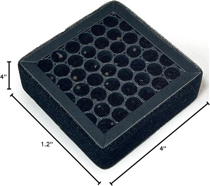 Nispira 3-in-1 True HEPA Carbon Filter Replacement Compatible with Osimo A2 Air Purifier, 1 Pack