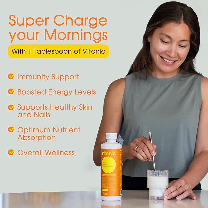 Liposomal Vitamin C 1000mg Liquid – Family Immune Support | Up to 5× Higher Absorption | Multivitamin with D3, B12, Zinc | Collagen & Recovery Support | Vegan, Sugar-Free | 30 Servings