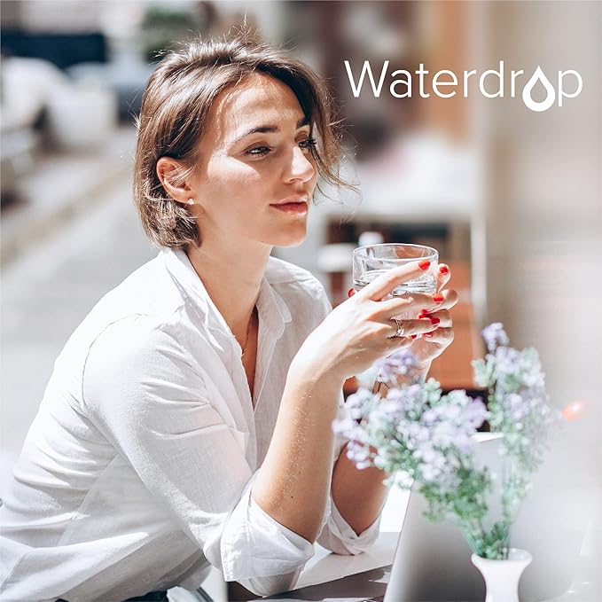 Waterdrop D6 Reverse Osmosis Water Filter, 600 GPD Under Sink Reverse Osmosis System, Reduce PFAS, 2:1 Pure to Drain, Tankless RO Water Filter System, Smart LED Faucet, Easy Installation