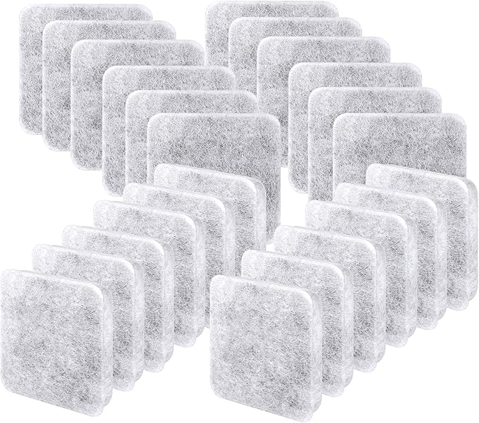 24 Pack Dog Water Fountain Filters, Pet Water Filter Replacement Compatible with Petmate Replendish Mason Pet Water Fountains, Car Drinking Filter for Gravity Waterer Bowls Dispenser