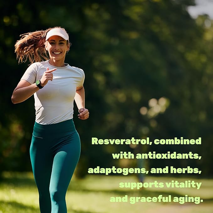 Resveratrol Complex 2,000mg, 240 Veggie Capsules – Extra Strength Trans-Resveratrol with NAD, Quercetin, Curcumin, Grape Seed & More – Healthy Aging Antioxidant for Energy & Brain Support