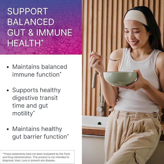 Microbiome Labs HU58 Bacillus Subtilis Probiotics for Women and Men - High Potency Spore Probiotic for Digestive Health & Immune Support - Daily Capsules with 10 Billion CFU (60 Capsules)