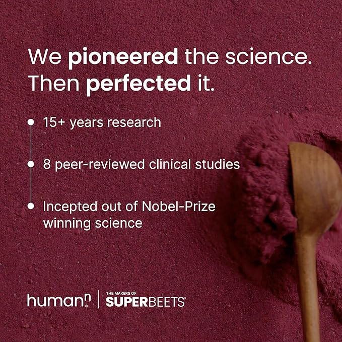 HumanN SuperBeets Heart Chews, Nitric Oxide and Blood Pressure Support, Grape Seed Extract & Non-GMO Beet Root Powder Energy, Pomegranate Berry Flavor, 120 Count