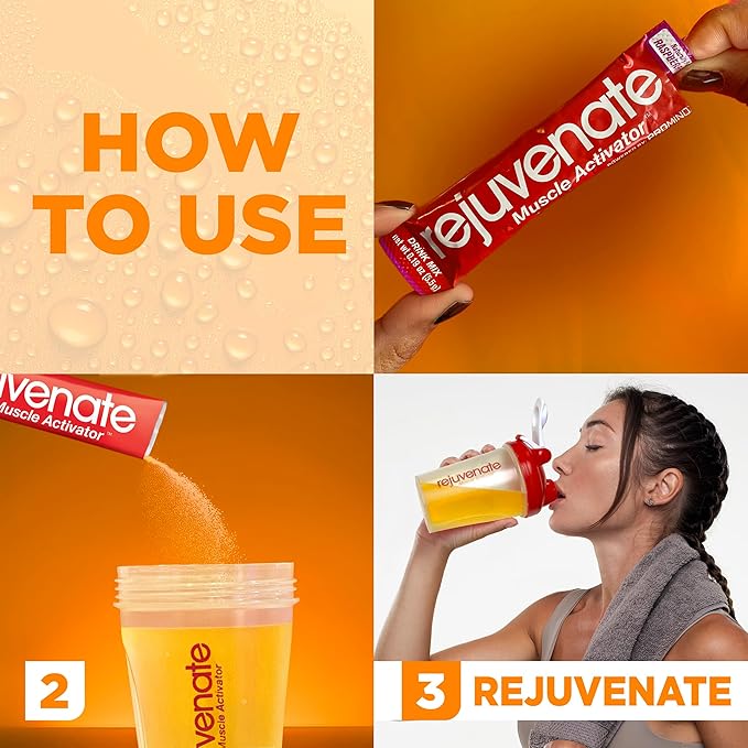 Rejuvenate – 1 Stick Delivers 25g of Whey Protein Equivalency for Muscle Growth & Energy – Essential Amino Blend (EAA + BCAA), GLP-1 & Bariatric Approved, Citrus Blast, 30 Count