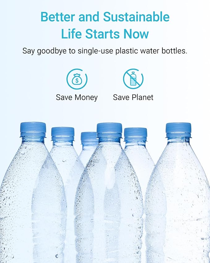 AQUA CREST AQF-FF13 Replacement for GE® MWF®, SmartWater® MWFP, MWFINT, MWFA, GWF, HDX FMG-1, Kenmore® 9991 Refrigerator Water Filter