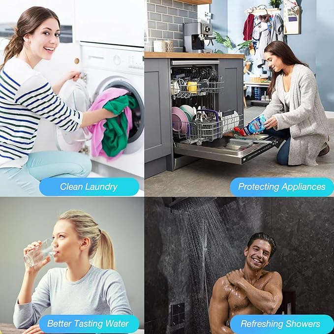 H&G Lifestyles Whole House Water Filter for Well Water,Reduce Iron Manganese Fluoride GAC KDF Water Filer Cartridge, Chlorine Odor Heavy Metal Lead, Replacement for Any 10" x 4.5" Water Filter System