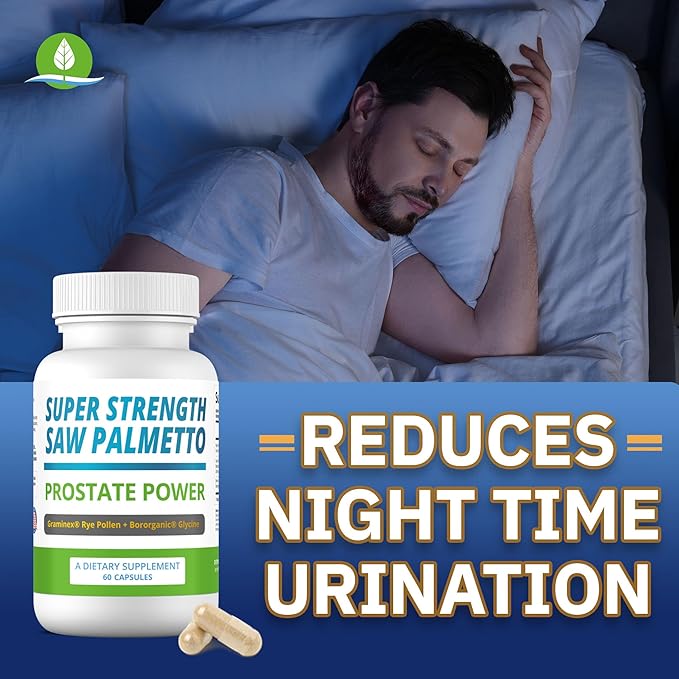 Saw Palmetto Extract for Men: Prostate Health Supplement. High Strength Prostate Support Supplement for Men s Health. Prostate Power 180 caps