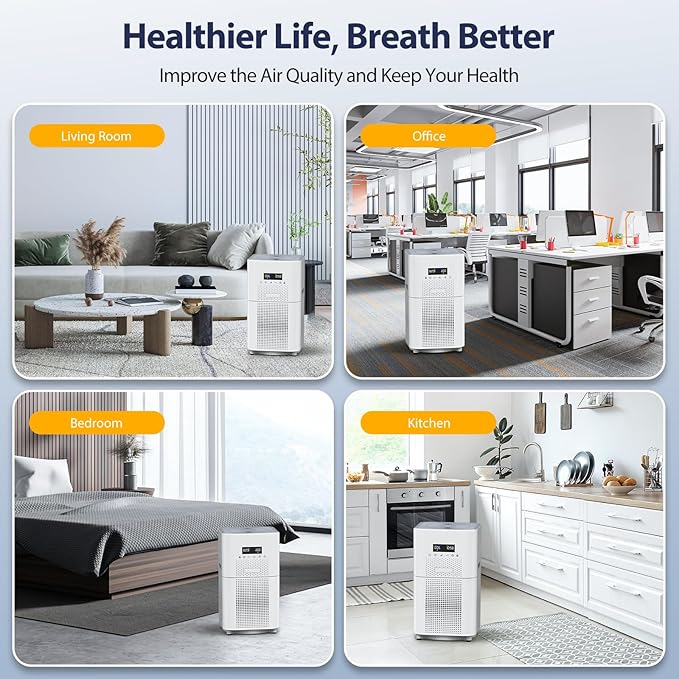 AP401 AP402 Filter Replacement, Compatible with Dayette AP401 AP402 and JOWSET AP402 AP403 Air Purifier for Large Room up to 3000FtΒ², Efficient Air Filter, 4-Stage Filtration System, 2 Pack