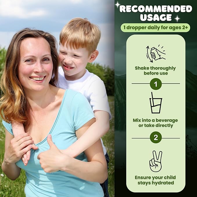 The One Healer - Zeolite Detox for Kid and Adults – Pure Zeolite Drops for Heavy Metal – Advanced Full Body Cleanse with Methyl B12 & Vitamin D3, Natural Daily Support, 60-Day Supply