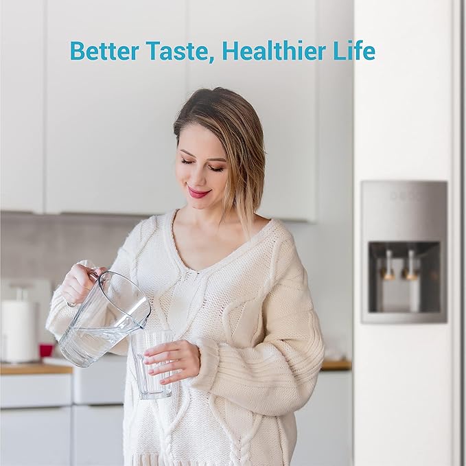 AQUA CREST 12033030 Replacement for Bosch® UltraClarity® Pro BORPLFTR50, 11032531 Refrigerator Water Filter, Compatible with 11025825, BORPLFTR55, B36CD50, B22CS50, B36FD50SNS, B36CT80SNS, 3 Filters