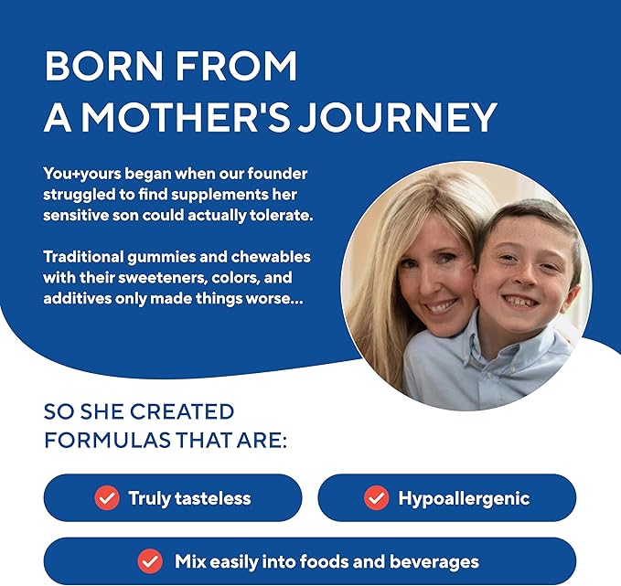 Tasteless Multivitamin Powder for Kids + Toddlers- No Sweeteners, Flavors, Colors or Preservatives. Add to Beverages or Food. Pure, Flavorless Children's Multivitamin Supplement.