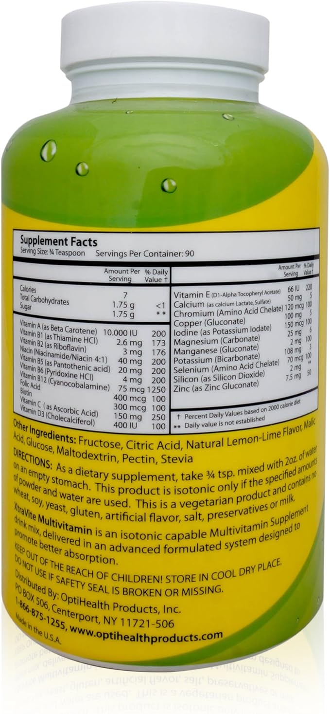 XtraVite - Isotonic Multivitamin - 100% Essential Vitamins and Minerals