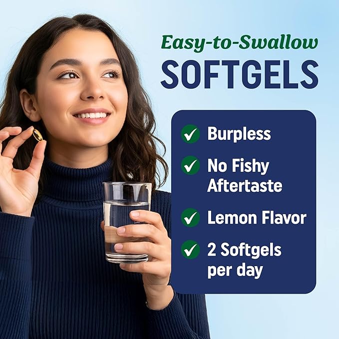 EPA Ultra 1,105MG | Heart Health & Cellular Function Support | Omega 3 Fish Oil | 1,650MG Total Omega-3 Fatty Acids | High Strength EPA Supplement | Sustainably Sourced & Gluten-Free | 60 Ct.