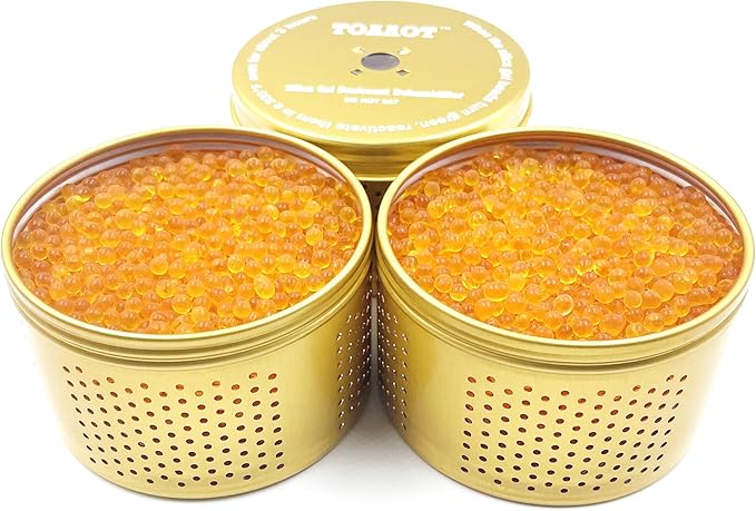Gun Safe Dehumidifier, Moisture Absorbers, TOAAOT 200g Silica Gel Canister for Gun Case, Tool Box (3 Units)