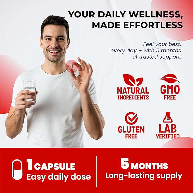 Glutathione Supplement Active Reduced Form, Enriched with Resveratrol, NAC, Collagen, Hyaluronic Acid, Vitamin C - Advanced Antioxidant for Immunity & Detox | 150 Capsules