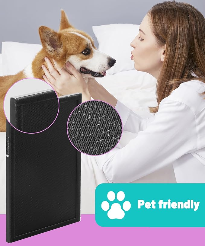 HRFSP1 Filter S Replacement Compatible with Honeywell Air Purifier Pet Odor Filter for HPA3000 PowerPlus and HPA5000 Insight Series, 2 Count