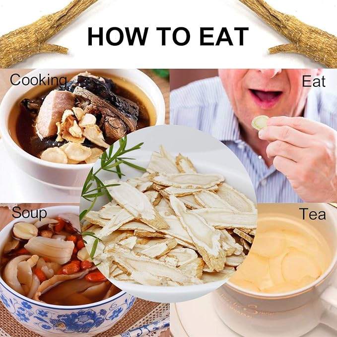 American Ginseng Slices from Wisconsin, DOL American Wisconsin从Ginsengs Slices Root for Tea, Energy for Men Women Mental Health Boosts Immunity, Gluten Free, 花旗参/西洋参 Long Strip 1 Bag of 4OZ