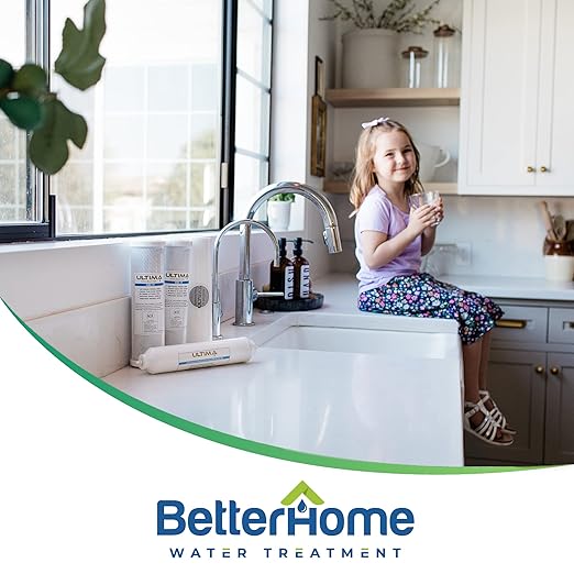 Ultima 7/VII 5 Stage Reverse Osmosis Water Filters, Uinversal Under Sink Water Filter System Replacement Cartridges with a 50 GPD Reverse Osmosis Membrane and a 1/4-Inch NPT Post Carbon Filter Kit