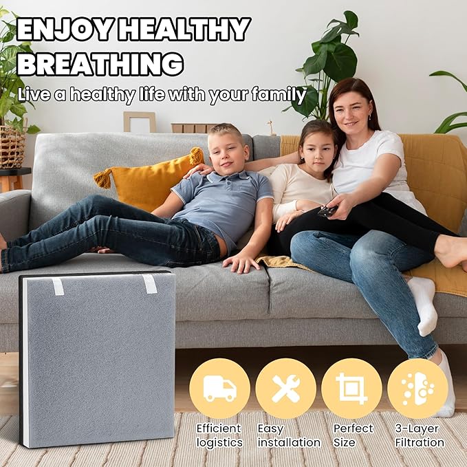 Improvedhand Vital 100 Filter Compatible with LEVOIT Air Purifier, 3-in-1 Pre, Activated Carbon Filtration System, Replace Part # Vital 100-RF - 4 Pack