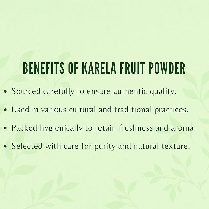 Bitter Melon Powder 50 Gm I Momordica Charantia/Karela Fruit Powder I Ayurvedic herb I Support Liver Function I Herbal Supplement I Supports Skin and Stomach