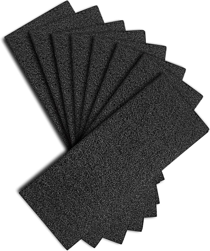 HEPA Replacement Filter for VEVA 8000 Elite Pro Series Air Purifier, 2 HEPA Filters & 8 Premium Activated Carbon Pre Filters (2+ Year Supply) for Complete Tower Air Cleaner Home & Office