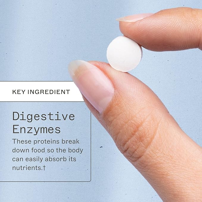Amy Myers MD Digestive Enzymes Chewable – Complete Enzymes Support Leaky Gut, Acid Reflux, Gas, Bloating, Gluten Exposure – Amylase, Lipase, Lactase, Alkaline, Protease, Sucrase + More – 180 Tablets